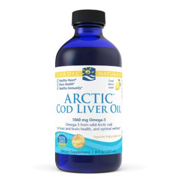 Nordic Naturals Arctic csukamájolaj (csukamájolaj) - Citrom, 237 ml kép