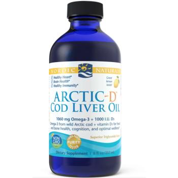Nordic Naturals Arctic-D tőkehal májolaj - citrom, 237 ml kép