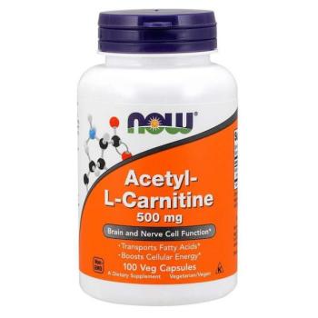 NOW Acetil-L-karnitin 500 mg, 100 kapszula kép