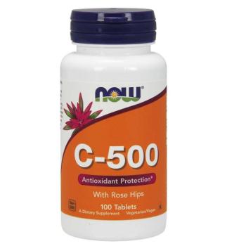 NOW C-500 vitamin nyíllal, 100 tabletta kép