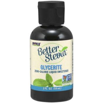 NOW Jobb Stevia glicerit, alkoholmentes, 59 ml kép