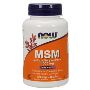 NOW MSM (metilszulfonil-metán), 1000 mg, 120 növényi kapszula kép