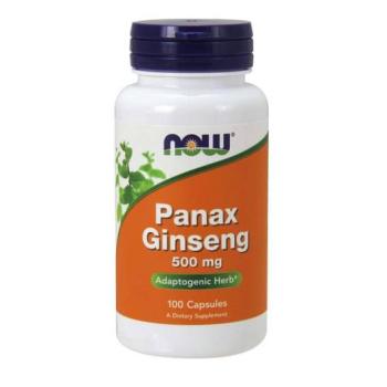 NOW Panax Ginseng, 500 mg, 100 kapszula kép