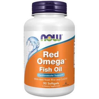 NOW Red Omega, Piros élesztős rizs omega 3-mal és Q10 koenzimmel, 90 db lágyzselé kapszula kép