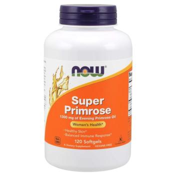 NOW Super Primrose 1300 mg, ligetszépe, 120 softgel kapszulában kép