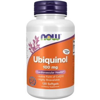 NOW Ubiquinol, Kaneka, 100mg, 120 softgel kapszulában kép