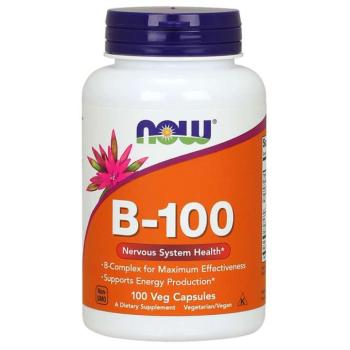 NOW Vitamin B-100 Complex, 100 növényi kapszulában kép