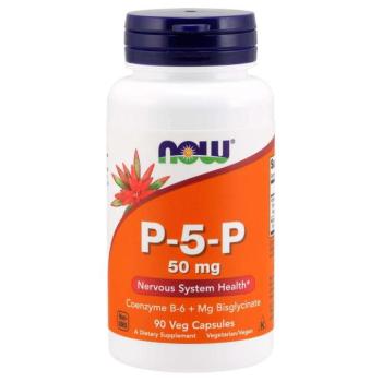 NOW Vitamin B6 P-5-P, 50mg, B6-vitamin aktív formában, 90 kapszula kép