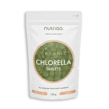 Nutriqa Bio chlorella–spirulina tabletta – 125 g kép
