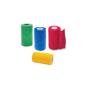 Öntapadó színes fásli, piros, 10cm kép