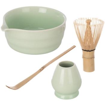 ORION Matcha tea kerámia/bambusz szett kép