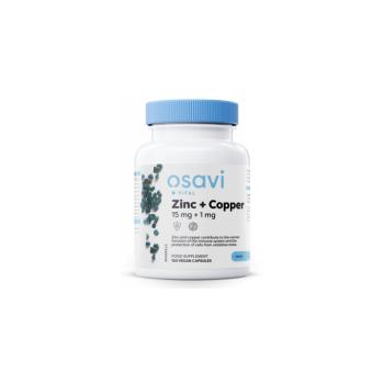Osavi cink + réz, 15 mg + 1 mg, 120 vegán kapszula kép