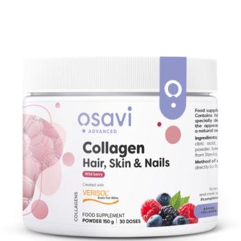 Osavi kollagén haj, bőr és köröm, erdei bogyó, kollagén por egészséges haj, bőr és köröm, erdei gyümölcsök, 150 g kép