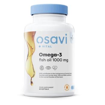 Osavi Omega-3 halolaj, halolaj, 1000 mg, 60 db lágyzselé kapszula kép