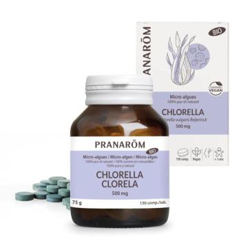 Pranarom Chlorella mikro-alga tabletta 500 mg 150 db kép