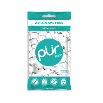 PÜR természetes rágógumi aszpartám nélkül, Wintergreen, 55db kép