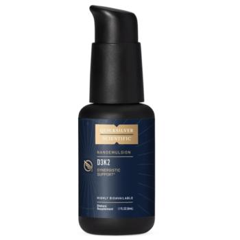 Quicksilver Scientific D3K2, D3 és K2 vitaminok, csonttámogatás, nanoemulzió, 50 ml