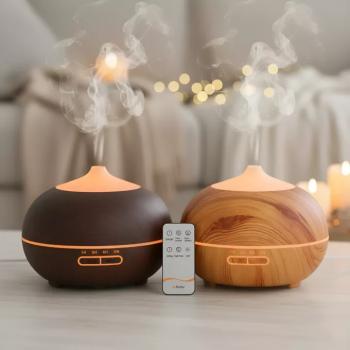 Ruhhy aromaterápiás párásító LED világítással - friss és tiszta levegő, nyugodt hangulat - 400 ml kép
