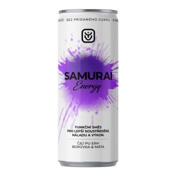 Samurai Shot Samurai Energy - Puerh & Blueberry, 330 ml kép