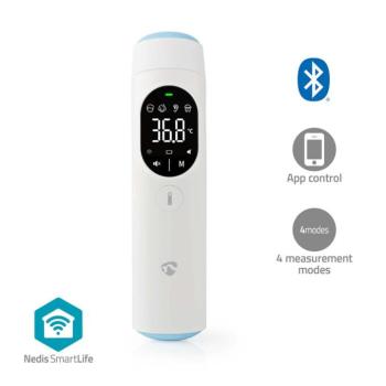 SmartLife Infravörös Hőmérő | LED Kijelző | Fül / Homlok | Fehér kép