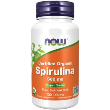 Spirulina 500 mg - 100 Tablets Organic Spirulina (Non-GMO) kép