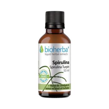 Spirulina tinktúra cseppek B6-vitaminnal – 50 ml – Bioherba kép