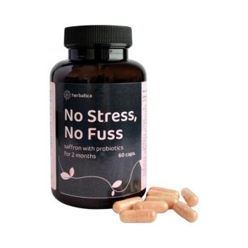 Stressz és gondok nélkül – sáfrány probiotikumokkal 2 hónapra – 60 kapszula – Herbatica kép