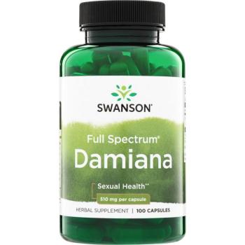 Swanson Damiana, 510 mg, 100 kapszula kép