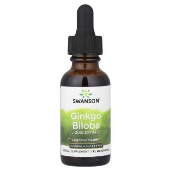 Swanson Folyékony ginkgo biloba kivonat, 250 mg, 29,6 ml kép