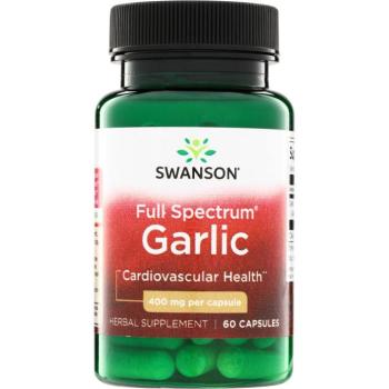 Swanson Full Spectrum fokhagyma, 400 mg, 60 kapszula kép