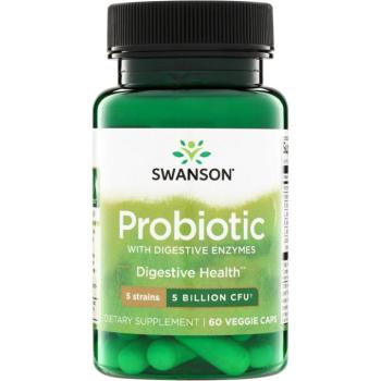 Swanson Probiotikum emésztőenzimekkel, 60 növényi kapszula kép