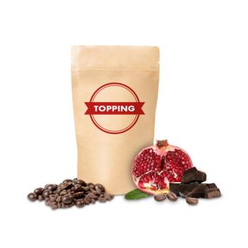 Topping – Gránátalma és kávébabok étcsokoládéban kép