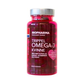 Trippel OMEGA 3 Kvinne Kakao - Biopharma - 120 kapszula kép