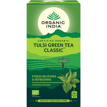 Tulsi GREEN TEA Zöld Tea, filteres bio tea, 25 filter - Organic India kép