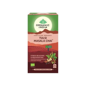 Tulsi MASALA CHAI, filteres bio tea, 25 filter - Organic India kép