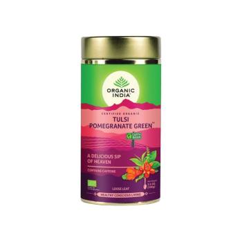 Tulsi POMEGRANATE GREEN, szálas bio tea, 100g - Organic India kép