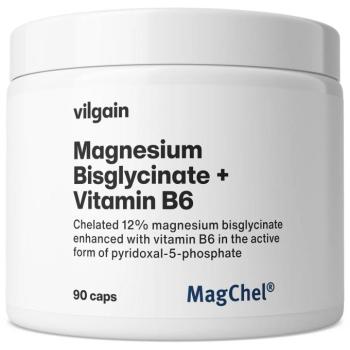 Vilgain Magnézium-biszglicinát + B6-vitamin, 90 kapszula kép