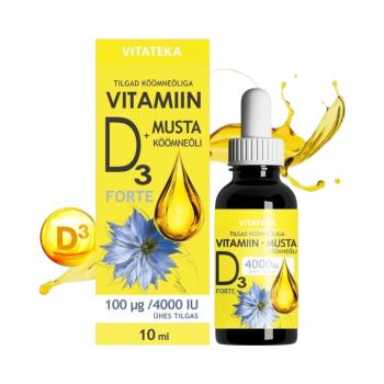 Vitateka D3-vitamin 4000 IU feketeköményolajjal – 10 ml kép